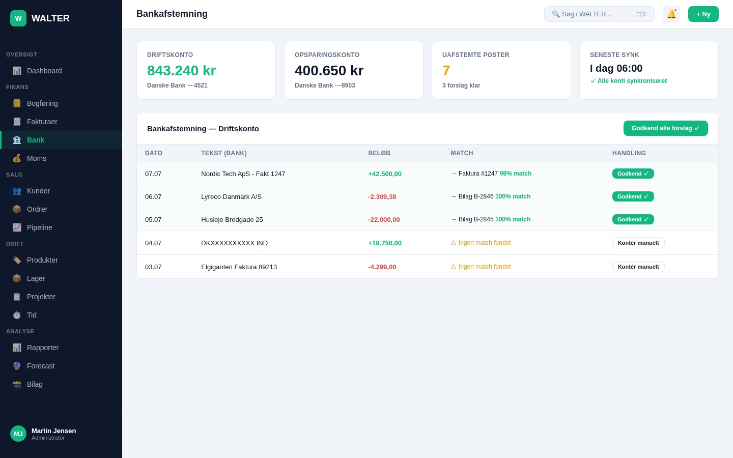 Bankafstemning — AI matcher transaktioner